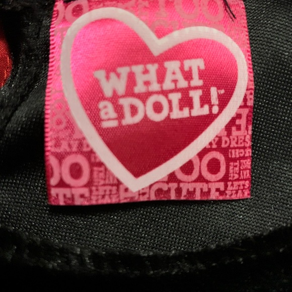 Red and black little girls dress - Picture 4 of 4